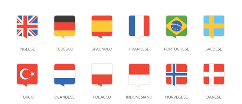 Lingue disponibili su Babbel