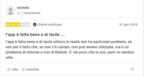 Opinioni negative Babbel